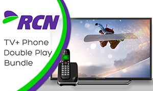 RCN Cable TV + home phone double play bundle 